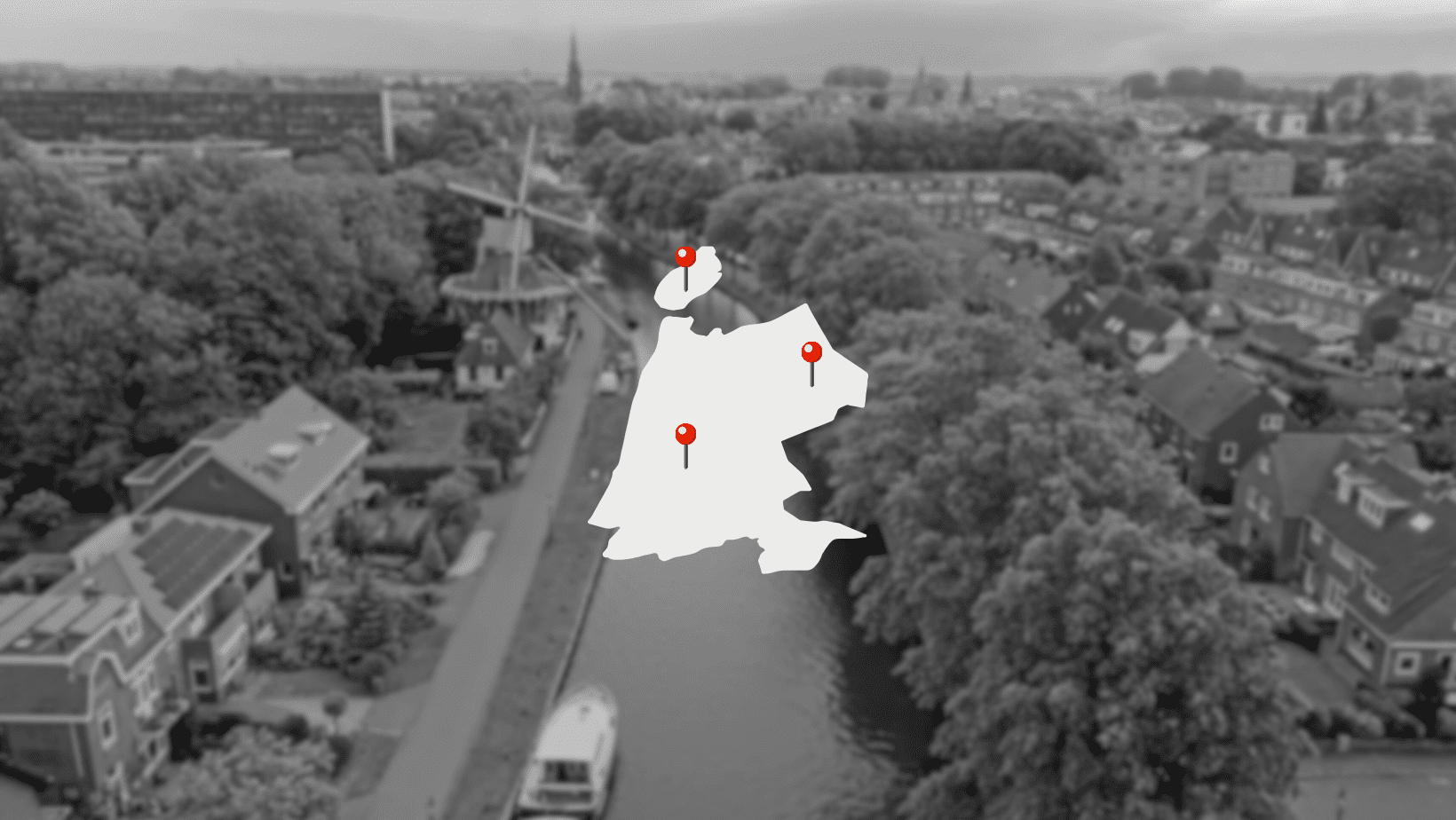 Drone locaties in Noord-Holland