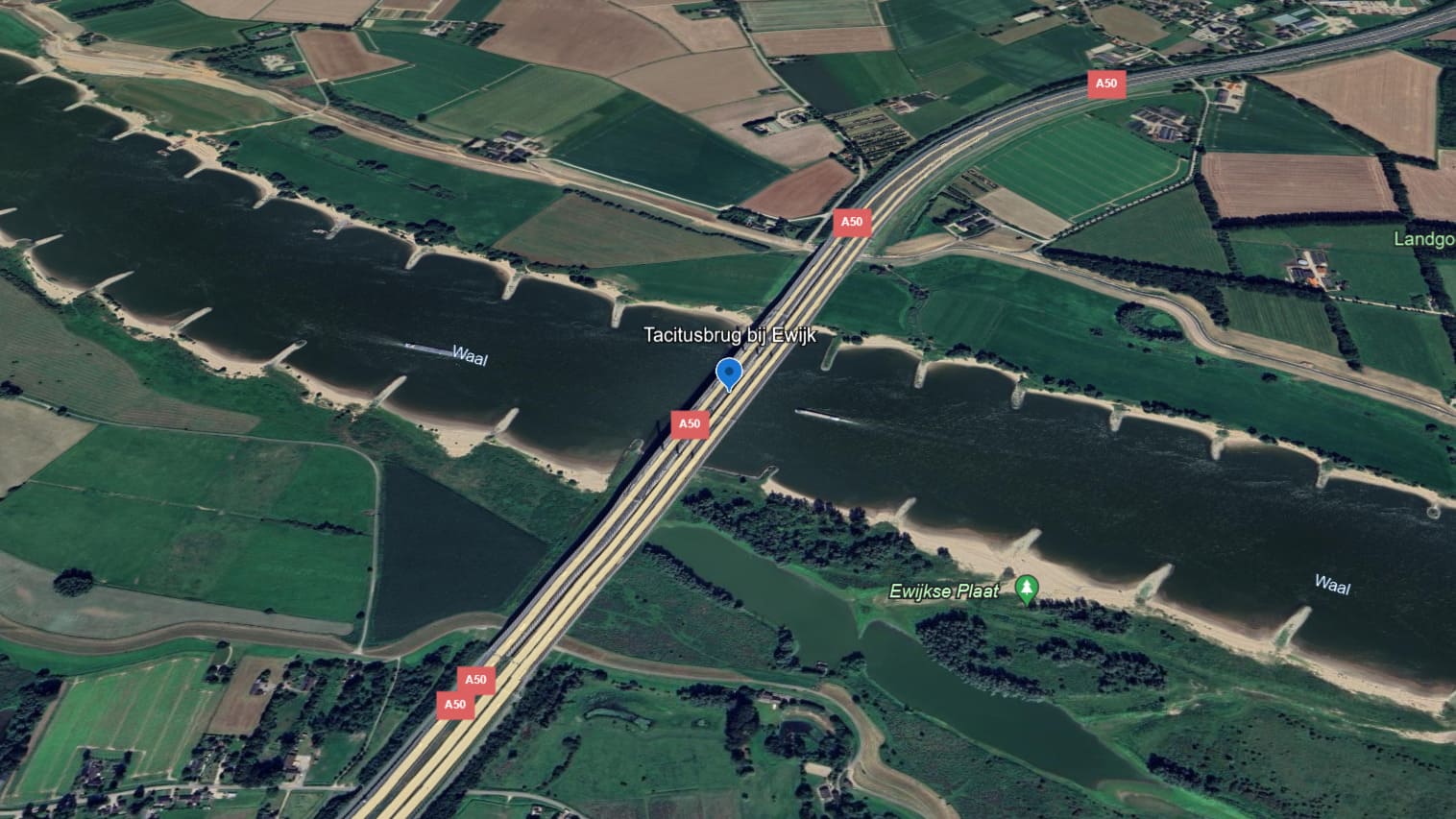 Tacitusbrug bij Ewijk Tacitusbrug bij Ewijk