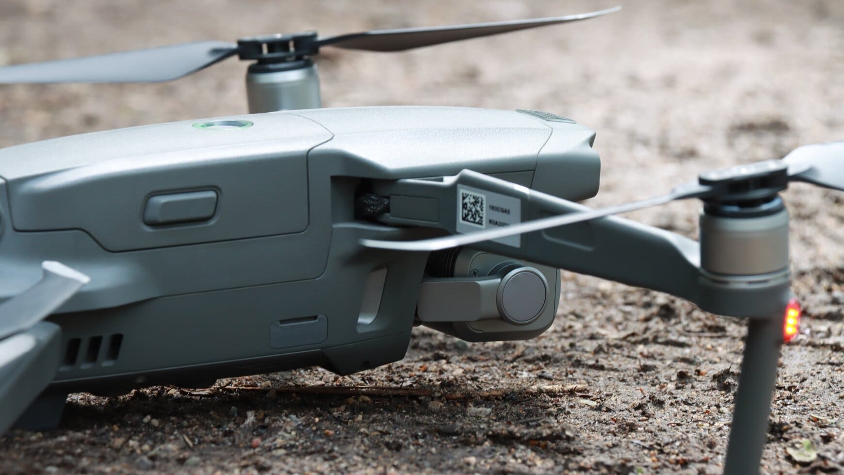 drone op de grond voor opstijgen