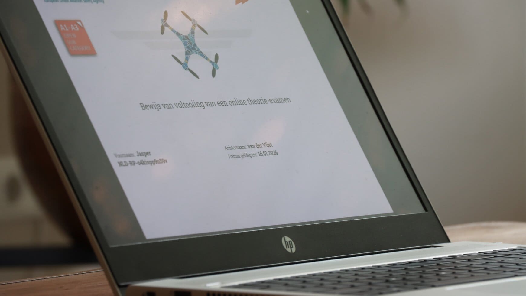 drone A1 vliegbewijs open categorie