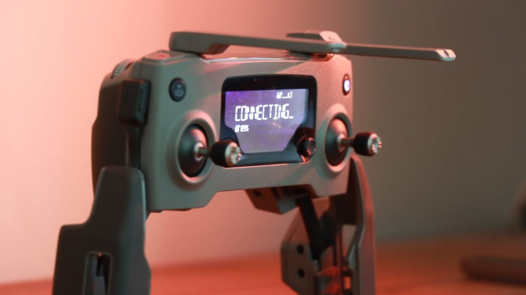 drone controller rood licht vliegen in het buitenland