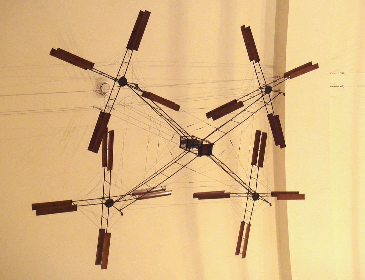 in 1907 was de vorm van de quadcopter ontstaan oude drone van Jacques en Louis Bréguet