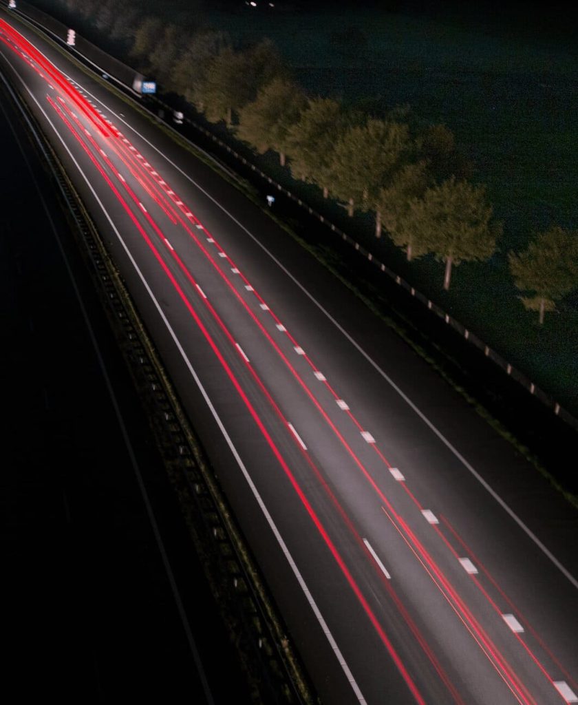 Long exposure drone foto donker