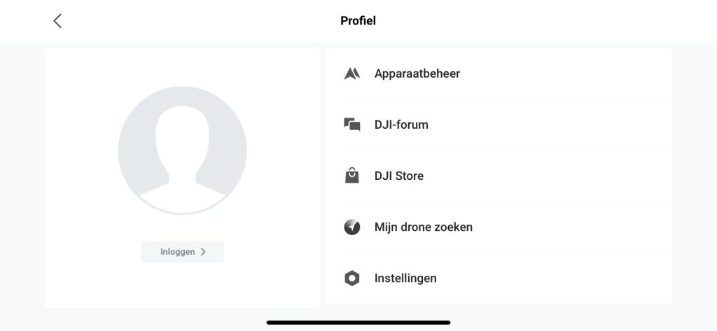 find my drone functie dji fly app