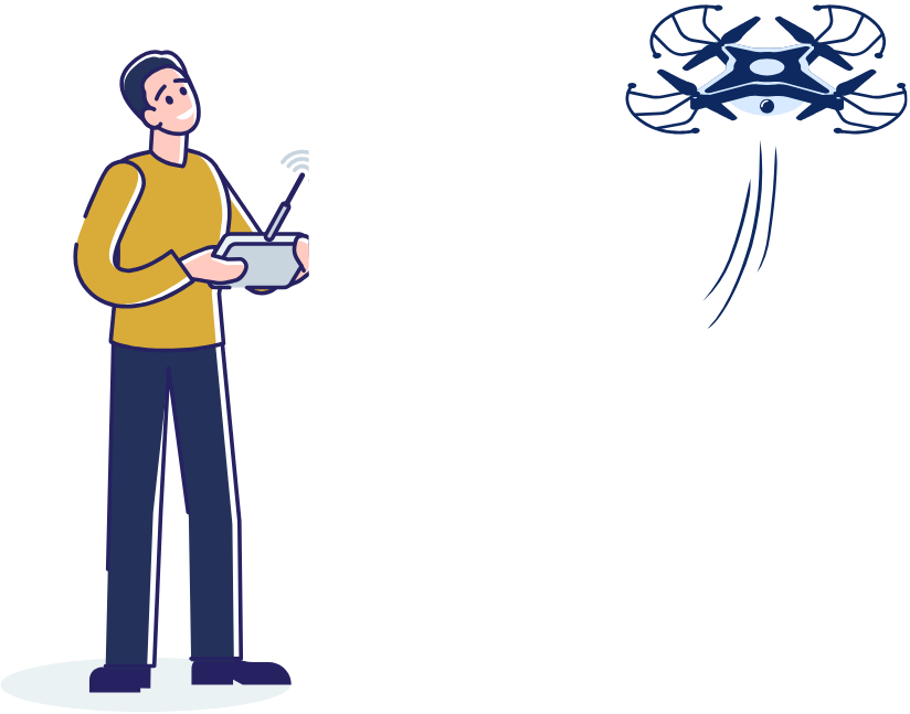 Speelgoeddrone dronepiloot besturen 1 Speelgoeddrone dronepiloot besturen