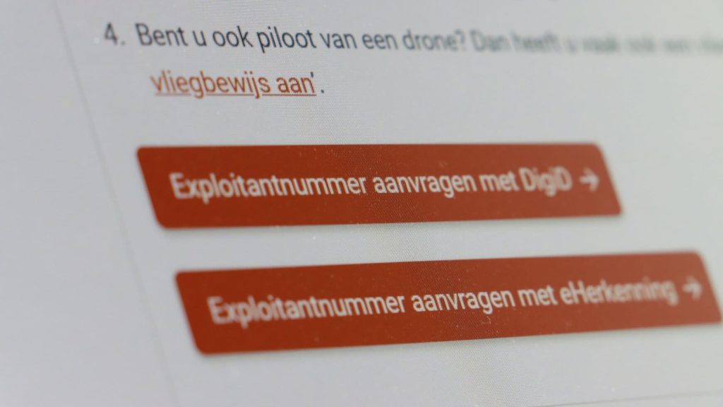 drone registreren RDW op computer drone registreren RDW op computer