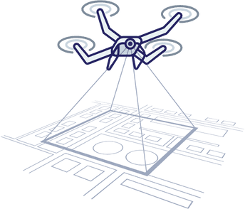 drone scant inspecteert oppervlak drone scant inspecteert oppervlak